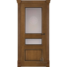 Дверь межкомнатная Гранд 2 Версаче светлое (широкий фигурный багет)