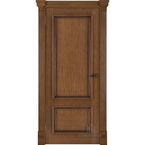 Дверь межкомнатная Корсика (широкий фигурный багет) Дуб Patina Antico