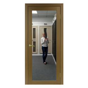 Дверь межкомнатная Турин 501 зеркало Орех классик