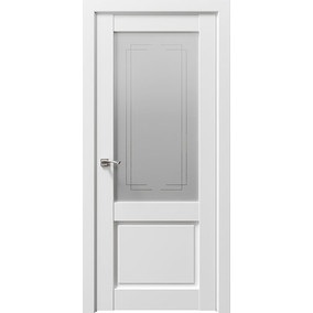 Дверь межкомнатная Сицилия 90001 (остекленная) Снежная королева