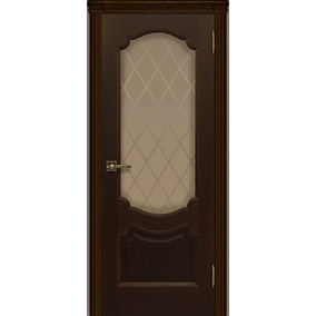 Дверь межкомнатная Монако Дуб тон 2 (остекленная)