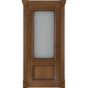 Дверь межкомнатная Корсика Квадро (широкий фигурный багет) Дуб Patina Antico